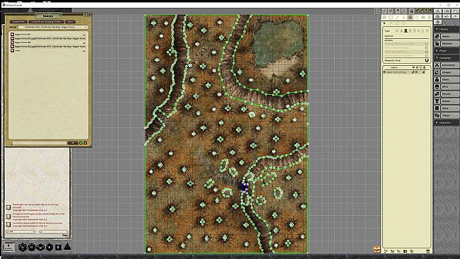 Fantasy Grounds - Pathfinder RPG - Pathfinder Flip-Mat - Bigger Forest
