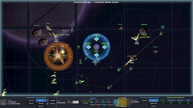 Asteroid Onslaught: Command. Defend. Survive.