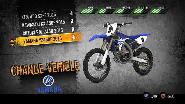 MX vs. ATV Supercross Encore - 2015 Yamaha YZ450F MX