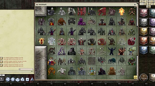 Fantasy Grounds - P2 - The Dark City of the Queen of Spiders 4E Fantasy (Token Pack)