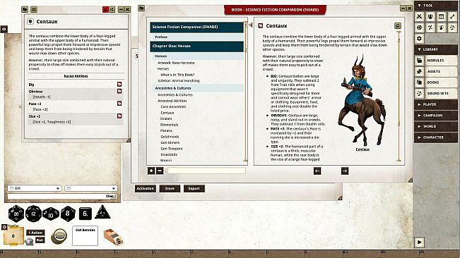 Fantasy Grounds - Science Fiction Companion (SWADE)