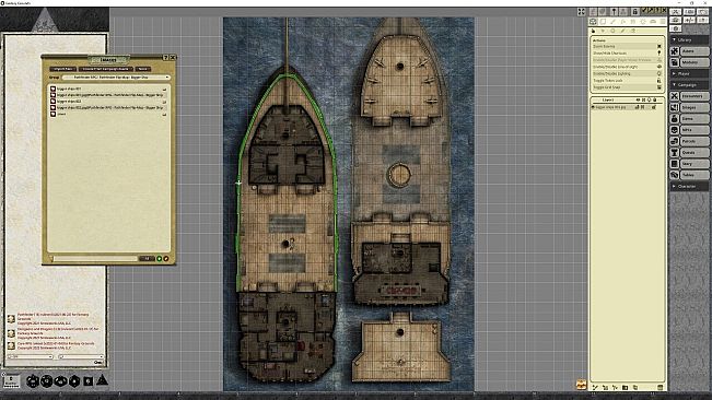 Fantasy Grounds - Pathfinder RPG - Pathfinder Flip-Mat - Bigger Ship