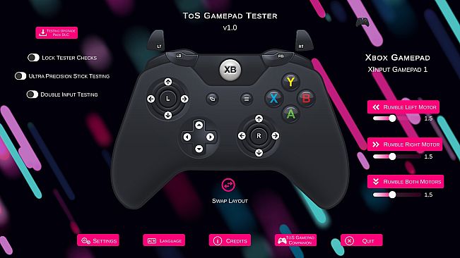 ToS Gamepad Tester - Testing Upgrade Pack