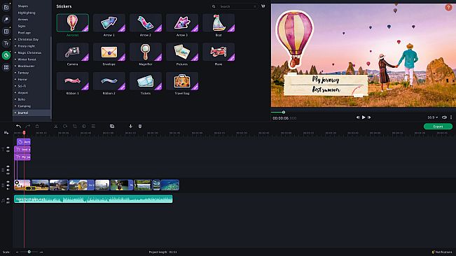 Movavi Slideshow Maker 8 Effects - Travel Set