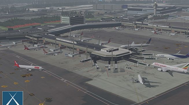 X-Plane 11 - Add-on: Globall Art - SBGR - São Paulo - Guarulhos International Airport