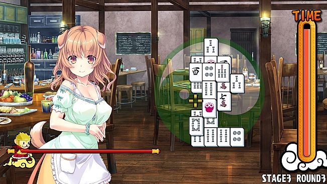 Pretty Girls Mahjong Solitaire - Green