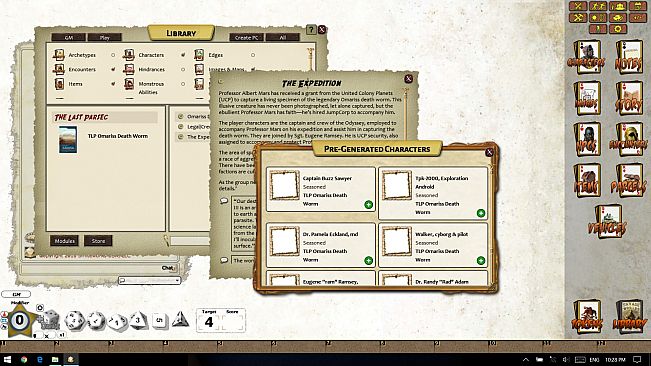 Fantasy Grounds - The Last Parsec: Omariss Death Worm (Savage Worlds)