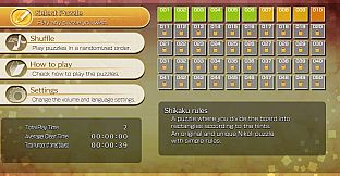 Puzzle by Nikoli W Shikaku