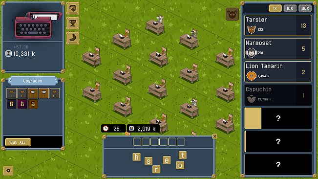 Infinite Monkey Clicker