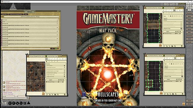 Fantasy Grounds - Pathfinder RPG - GameMastery Map Pack: Hellscapes