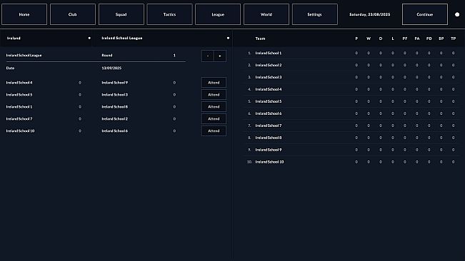 Rugby Career Manager