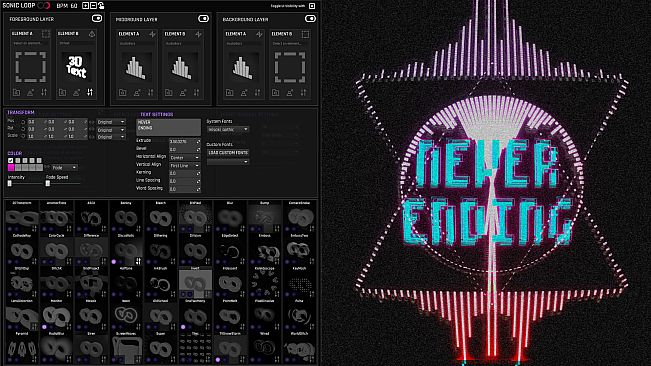 SonicLoop - Realtime VJ content creator for streaming, music videos and live performance