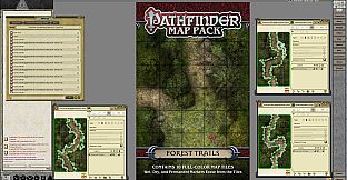 Fantasy Grounds - Pathfinder RPG - GameMastery Map Pack: Forest Trails