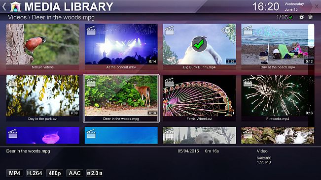 Zoom Player - 4K fullscreen navigation skin