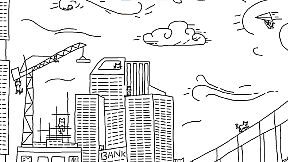 Looking For Cats In a Badly Drawn City