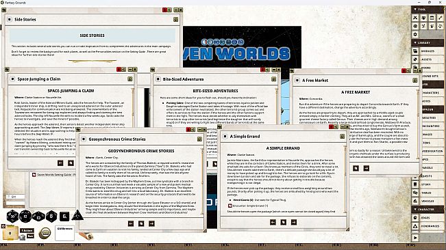 Fantasy Grounds - Seven Worlds Module 1: Rumors of War