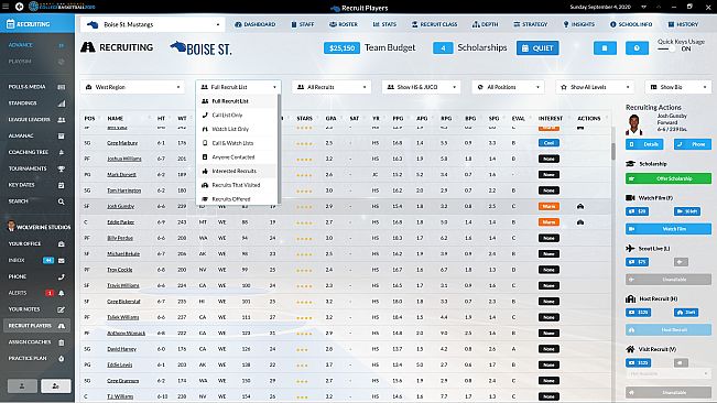 Draft Day Sports: College Basketball 2020