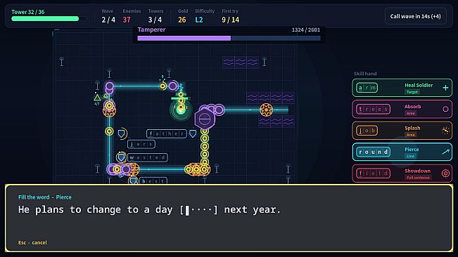 Listening Post: Typing Tower Defense
