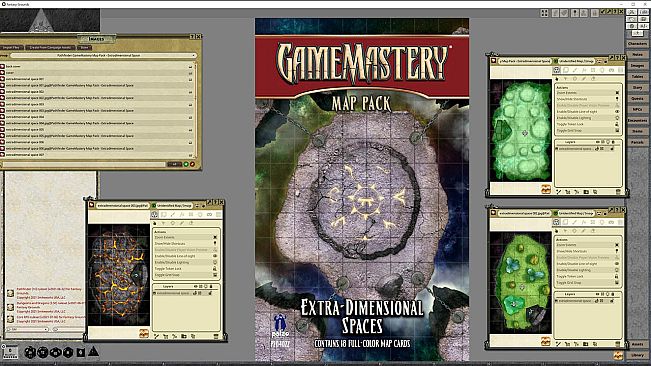Fantasy Grounds - Pathfinder RPG - GameMastery Map Pack: Extradimensional Spaces