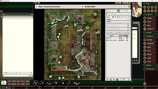 Fantasy Grounds - Pathfinder RPG - Pathfinder Flip-Mat: Swamp Ruins