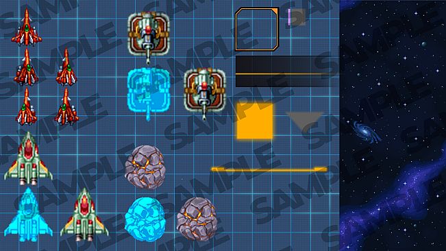 ACTION GAME MAKER - Bullet Hell Assets Pack: Sci-Fi & Japanese Style