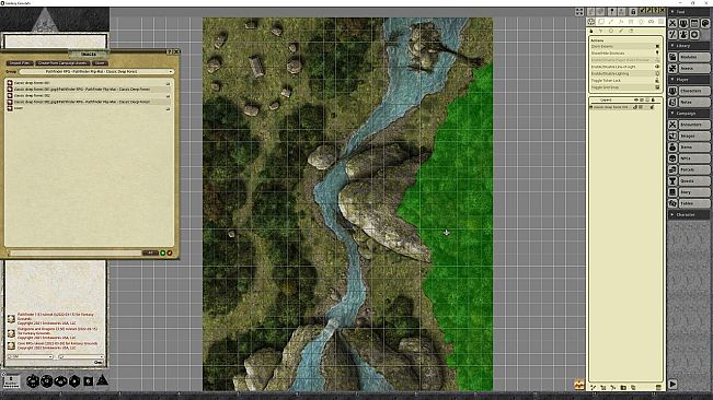 Fantasy Grounds - Pathfinder RPG - Pathfinder Flip-Mat - Classic Deep Forest