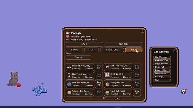 Desktop Pet: Idle Cats Cozy Chaotic Companions for your screen