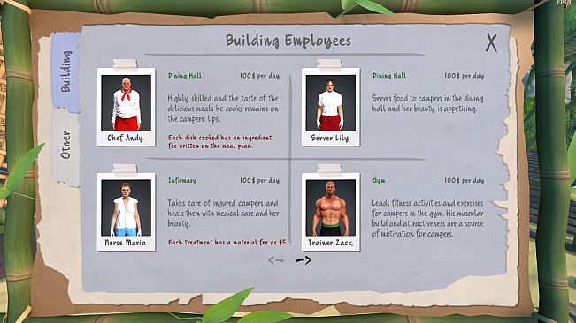 Gym Camp Simulator