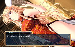 A dragon girl looks up at the endless sky