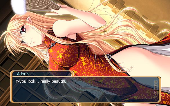 A dragon girl looks up at the endless sky