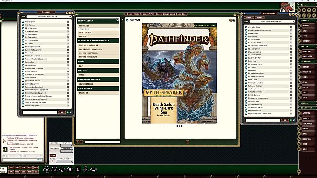 Fantasy Grounds - Pathfinder 2 RPG - Myth-Speaker Adventure Path: Death Sails a Wine-Dark Sea (2 of 3)