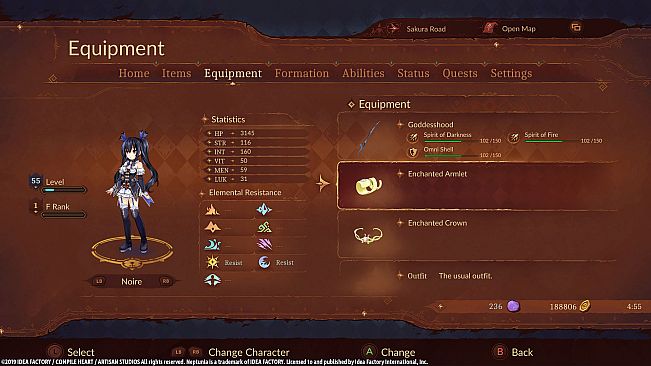 Super Neptunia RPG [Enchanted Series] Equipment Set