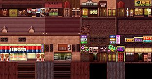 RPG Maker MZ - SERIALGAMES Living Good City Tileset - 80's Scene SET