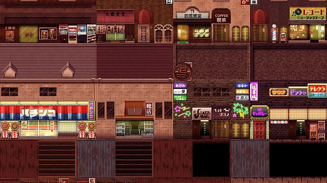 RPG Maker MZ - SERIALGAMES Living Good City Tileset - 80's Scene SET