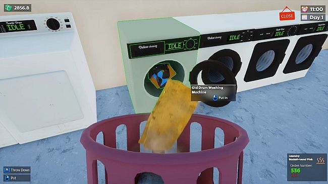Laundry & Supermarket Simulator