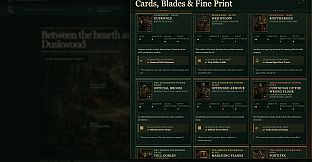 Cards, Blades & Fine Print