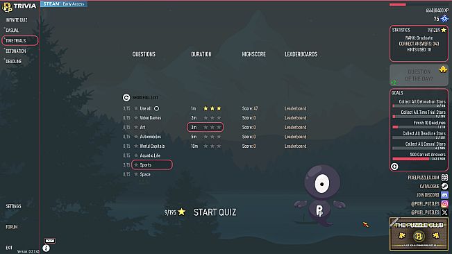 Pixel Puzzles Trivia