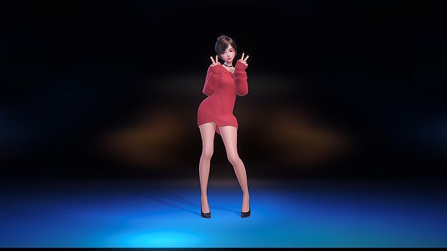 Angel Legion-DLC Off-Shoulder Sweater (Red)