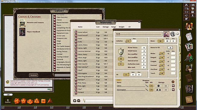 Fantasy Grounds - Castles & Crusades Ruleset