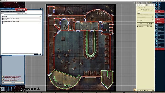 Fantasy Grounds - Starfinder RPG - Flip-Mat - Cantina