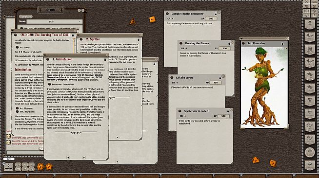 Fantasy Grounds - Mini-Dungeon #030: The Burning Tree of Coilltean Grove (5E)