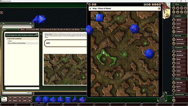 Fantasy Grounds - Pathfinder RPG - Pathfinder Flip-Mat: Planes of Metal and Wood