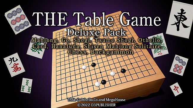 THE Table Game Deluxe Pack -Mahjong, Go, Shogi, Tsume Shogi, Othello, Card, Hanafuda, Shisen Mahjong Solitaire, Chess, Backgammon-