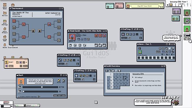 Heroes For Hire - Guild Micromanagement Simulator