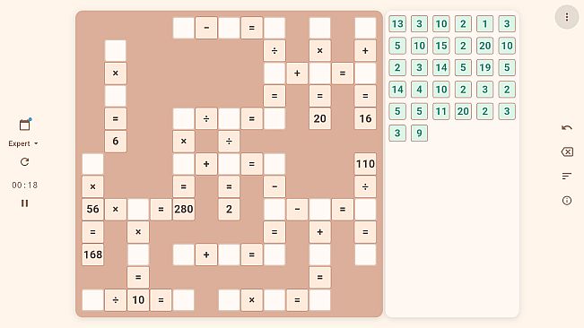 Cross Math - Logic Number Puzzle