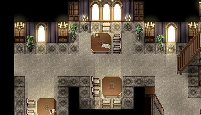 RPG Maker MV - KR Dark Academia Library Tileset