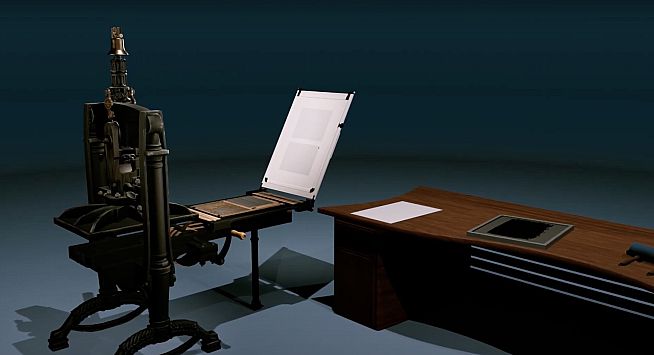 19th-century Printing Press Experience VR