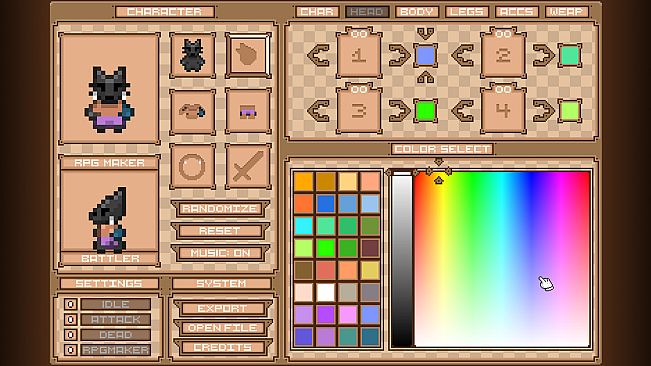 Retro Character Creator Tool