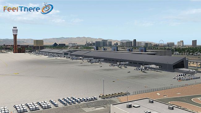 X-Plane 11 - Add-on: FeelThere - KLAS - Las Vegas International Airport