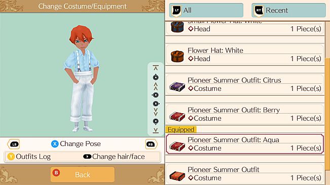 Frontier Summer Clothes Set - WorldNeverland - Daily Life in the Elnea Kingdom - Another Life Adventure